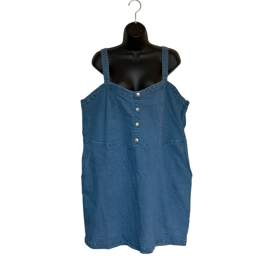 Rue21 Rue + Blue Denim Sundress Pockets Plus Sz 3X